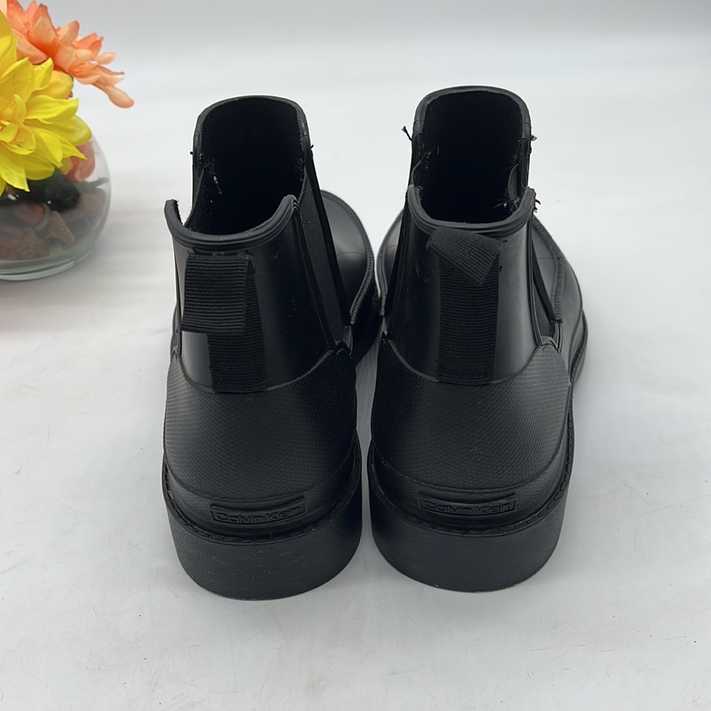 Calvin Klein Chelsea Rain Winter Rubber Pull On Boots Sz 12. MS5175D - Picture 4 of 7